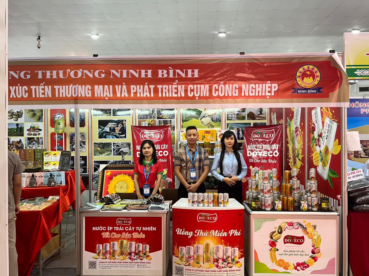 Sở Công thương Ninh Bình tham gia gian hàng triển lãm tại Hội chợ VIETNAM EXPO 2023