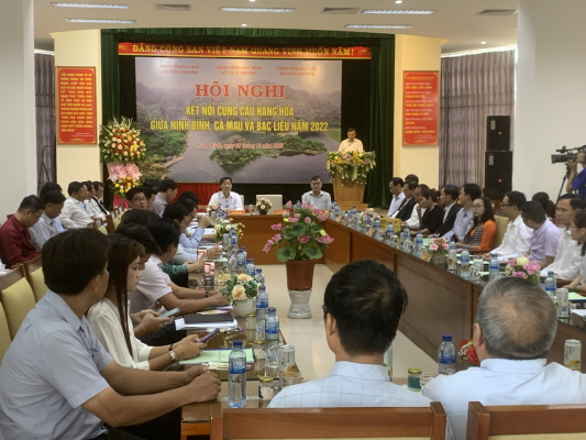 Hội nghị kết nối cung cầu hàng hóa giữa Ninh Bình, Cà Mau và Bạc Liêu năm 2022