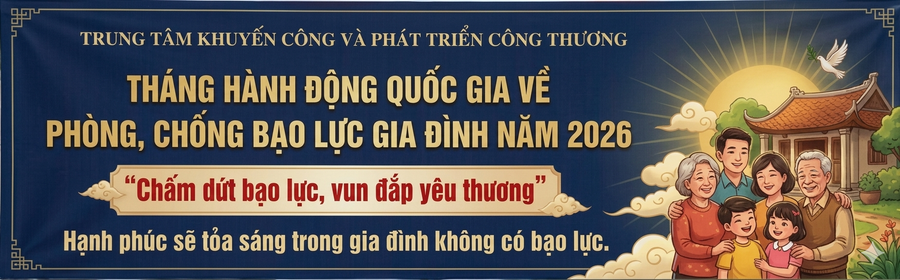 Tháng hành động quốc gia về phòng chống bạo lực gia đình năm 2026