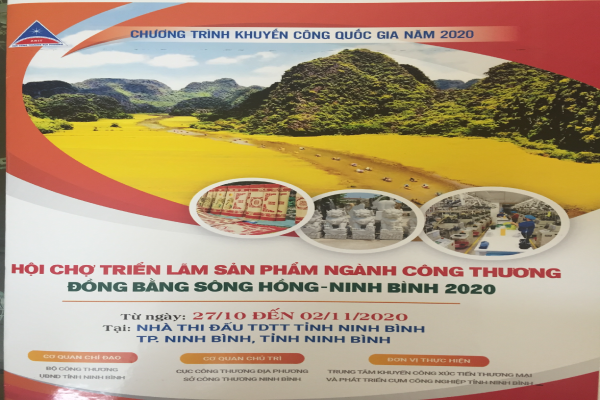 Thông tin Hội chợ triển lãm sản phẩm ngành Công thương đồng bằng Sông Hồng – Ninh Bình năm 2020